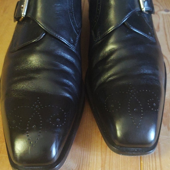 Bally Monk Strap Broguing toe box 11.5 EEE - Picture 4 of 16